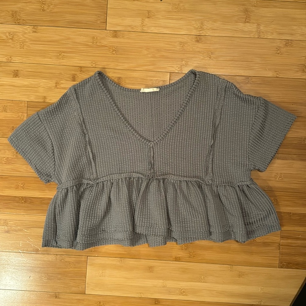 Altar’d State cropped ruffle top